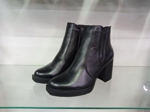 Ботильйони, черевики зимові, шкіра 649 фото